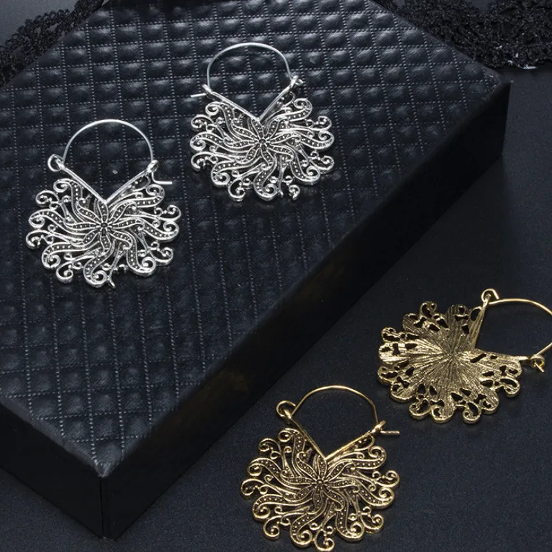 

Creative Simple Earrings for Women Boho Flower Alloy Earring Jewelry