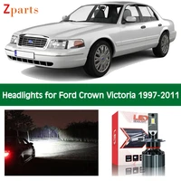 car headlight bulbs for ford crown victoria 1997 2011 led headlamp low high lightings beam canbus auto lights lamp accessories