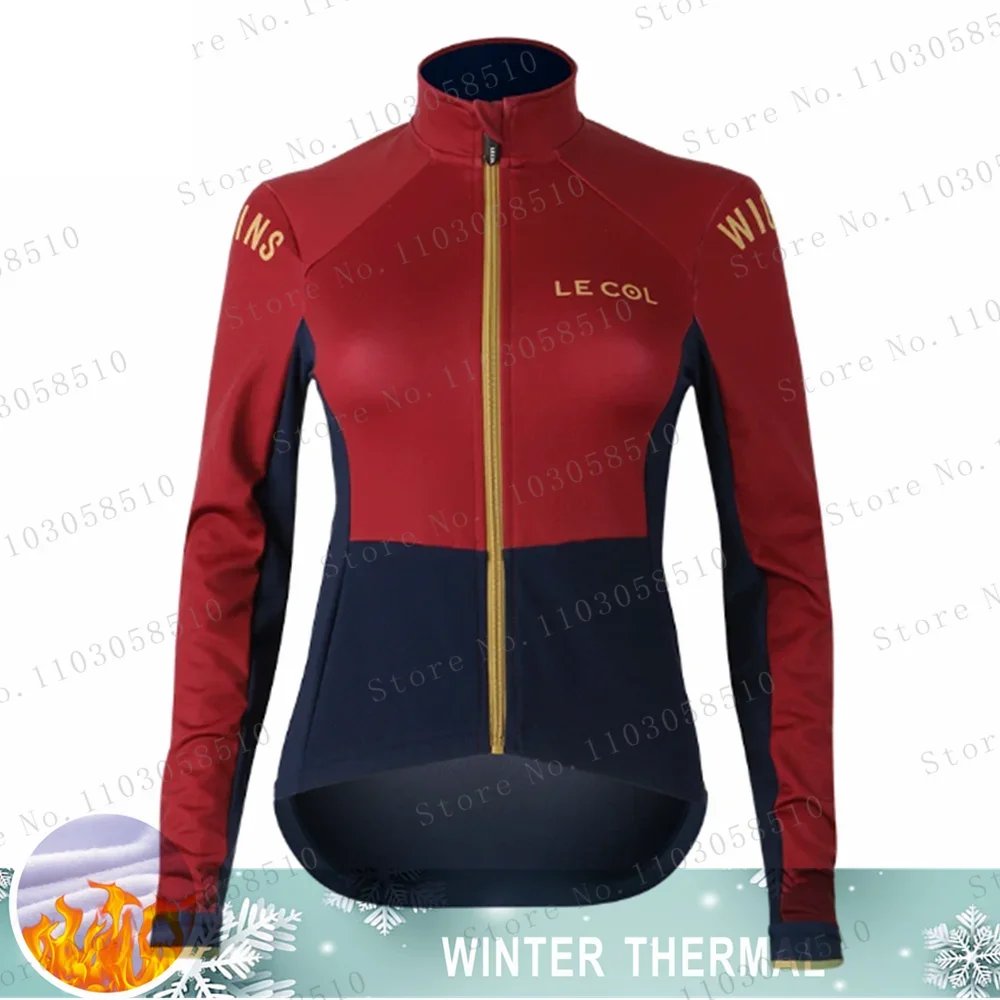 

Женские велосипедные куртки ProTeam, Зимняя Теплая Флисовая Джерси, велосипедная теплая одежда с длинным рукавом, одежда для велоспорта 2024