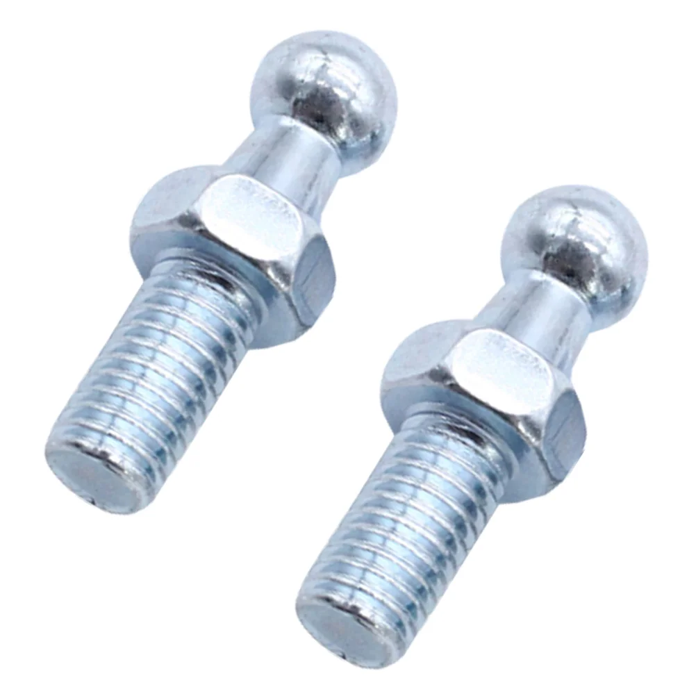 

2 Pcs Stud Bolts End Fittings Thread Screws Bonnets Ended Bolts