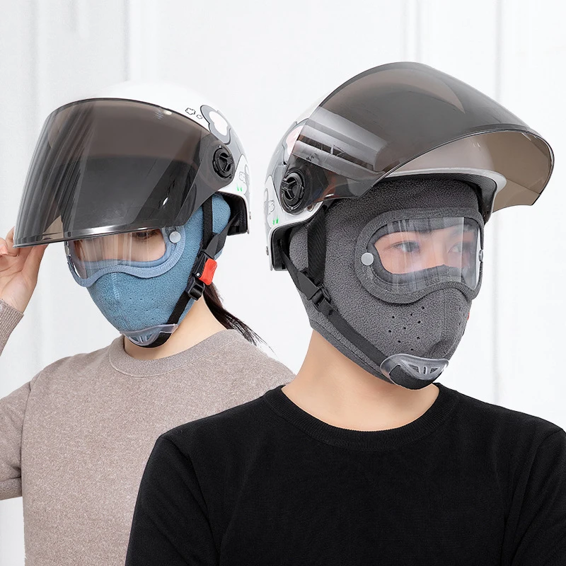 

Winter Warme Balaclava Full Face Maske für Motorrad Radfahren Skifahren Sport Maske mit Anti-fog Goggles Männer Frauen Wärme mas