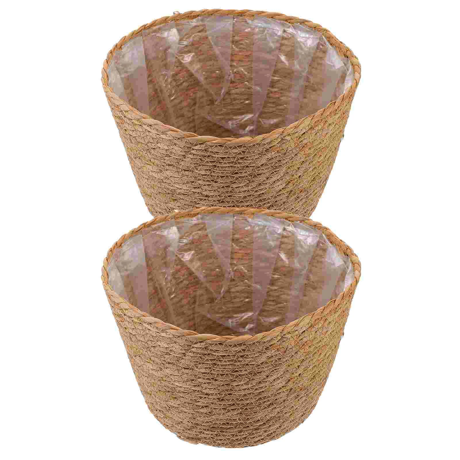 

Rustic Baskets Flower Arrangement Supply Woven Hand-made Hand-woven Girl Supplies Outdoor Pots Patio