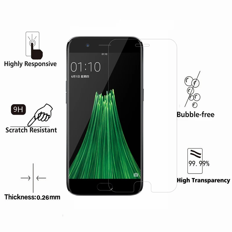 tempered glass for oppo f7 a37 a59 a83 a85 screen protector toughened membrane for oppo f1s f1 r11 r11s plus f5 lite glass film free global shipping