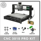 Фрезерный станок с ЧПУ 3018Pro3018Pro15W GRBL, 3-осевой лазерный гравировальный станок для работ в автономном режиме, для печатных плат сделай сам