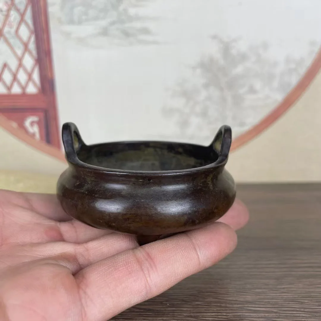 

Винтажная медная курильница Xuande