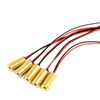 5pcs 650nm 5mw nonfocusable head red dot laser diode module for positioning locating 09x18mm