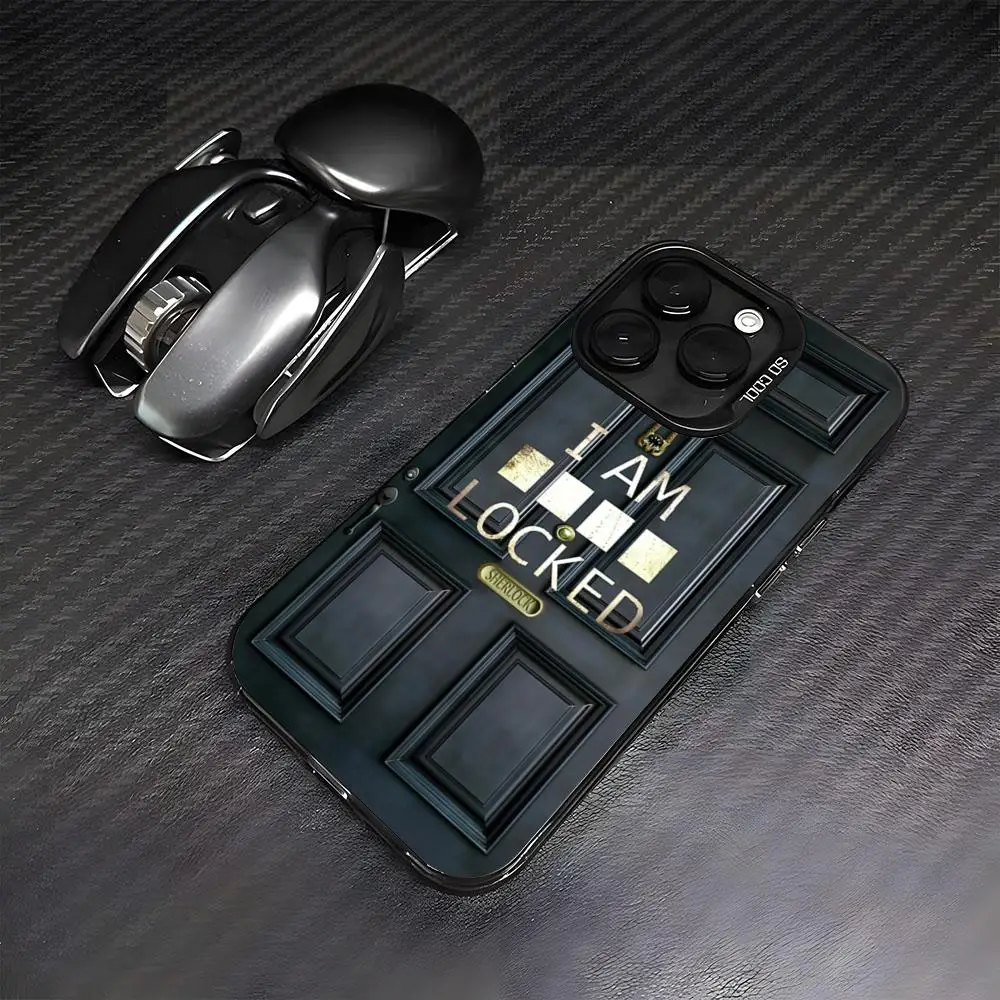 Фото Чехол для телефона 221B S-Sherlock-Holmeses для iPhone 17 Air, 16, 15, 14 Plus, 13, 12, 11 Pro, 7, 8, XS Max, XR, серебристый, черный, с бампером №4