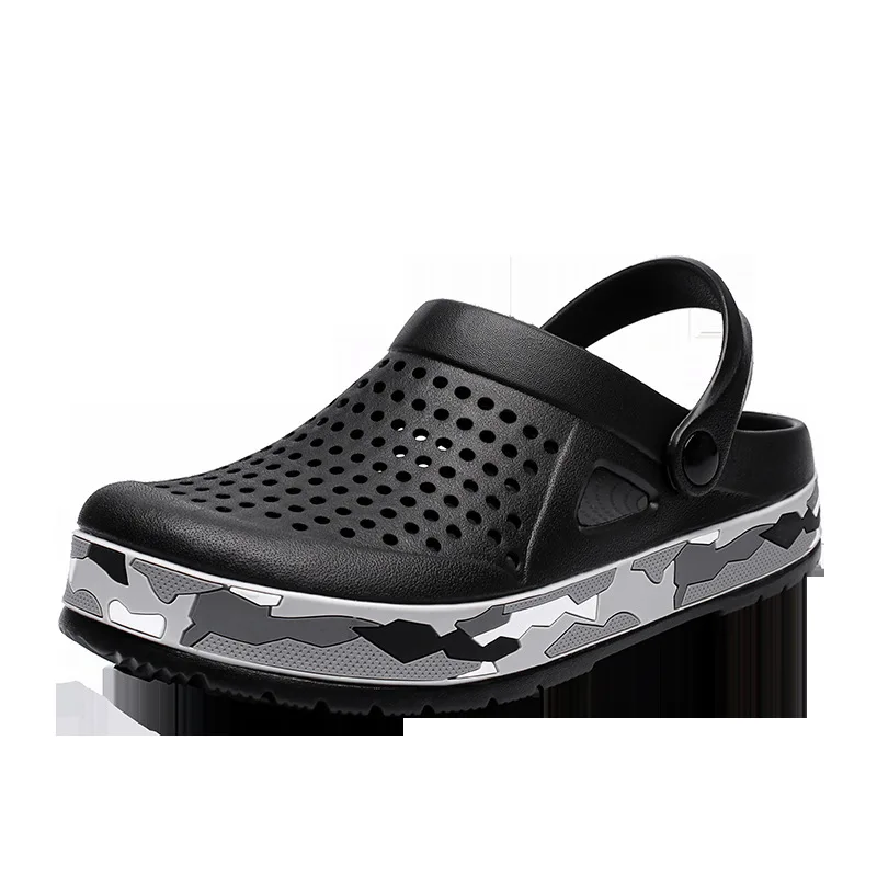 

Men Sandals Hole Shoes Flat Non-slip Soft Comfortable Thick Sole Home Garden Outdoor Beach Man men's ccroc Shoe slippers sandal
