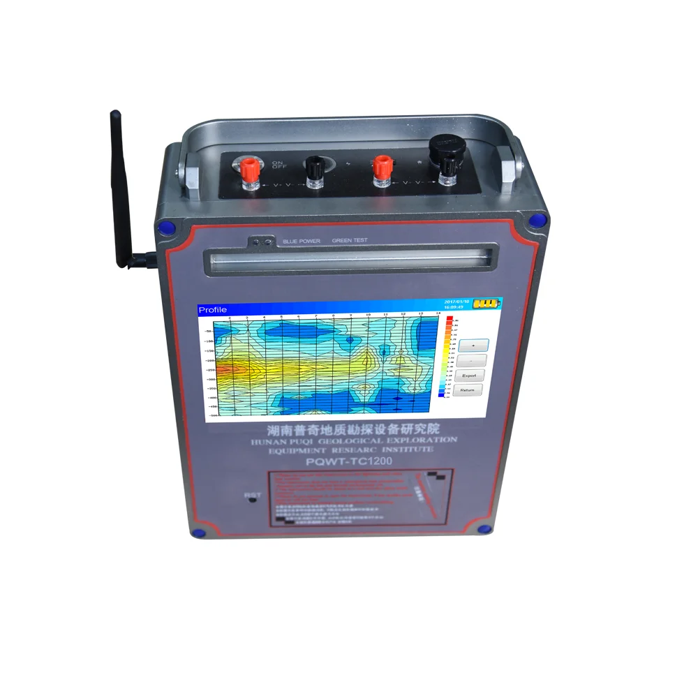

Ultrasonic Customs Detector 1500m Geo Detector PQWT-TC1200 Farmland Geological Tools