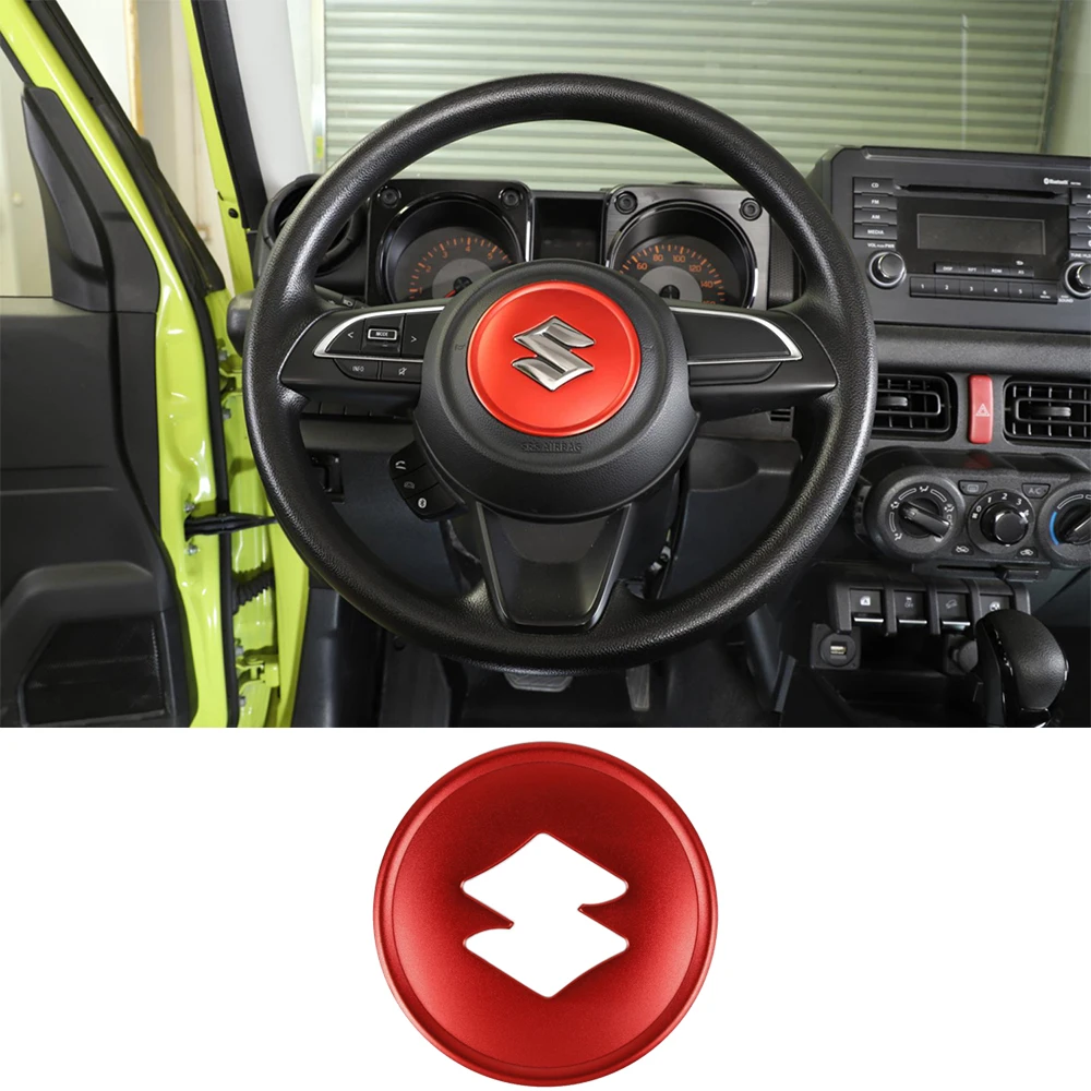 

Car Steering Wheel Button Decoration Cover for Suzuki Jimny JB64 JB74 2019 2020 2021 2022 Interior Accessories Aluminum Alloy
