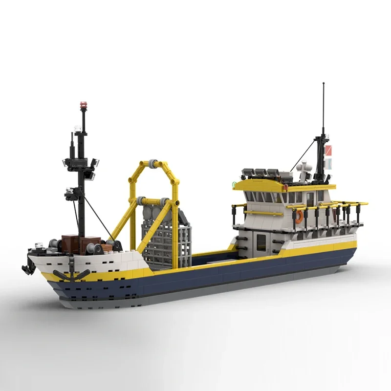 Модель промышленного корабля MOC строительные кирпичи рыба для моллюсков