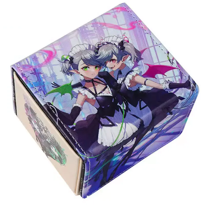 Ящик для хранения карт Yu-Gi-Oh, со стрекозой, арианной, слезы, может вмещать около 100 шт. защитных карт, детские подарки