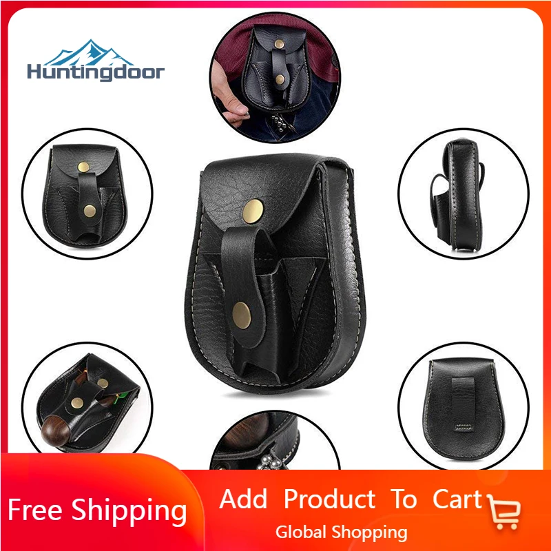 

Huntingdoor Black Leather Portable Slingshot Bag Catapult Sling Shot Outdoor Sports Hunting Shooting Game Accessories