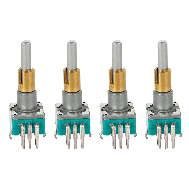 

4X EC11EBB24C03 Dual Axis Encoder With Switch 30 Positioning Number 15 Pulse Point Handle 25Mm