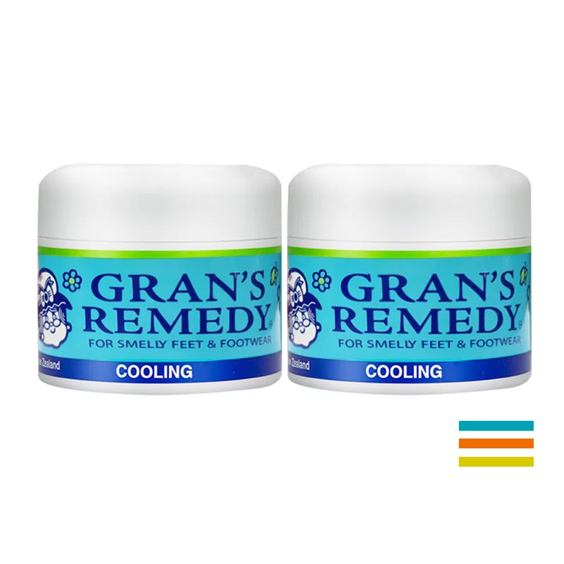 

2PCS Original NewZealand Grans Remedy Original Cooling Scented Foot Care Powder Smelly Feet FOOTWEAR Treatment Odour Control