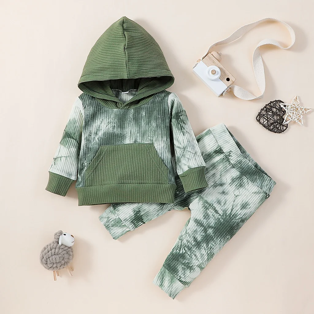 

Suit For Kid Boy Girl 0-12 Months Casual Fashion Cotton Long Sleeve Hoodie And Pants Outfit Toddler Infant Clothing Set
