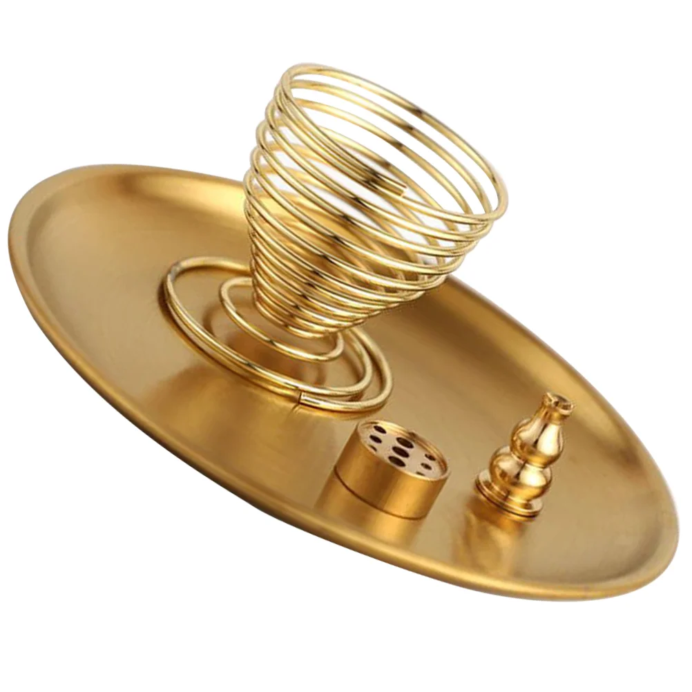 

Household Tray Zen Style Ornament Desktop Vintage Metal Accessories Plate