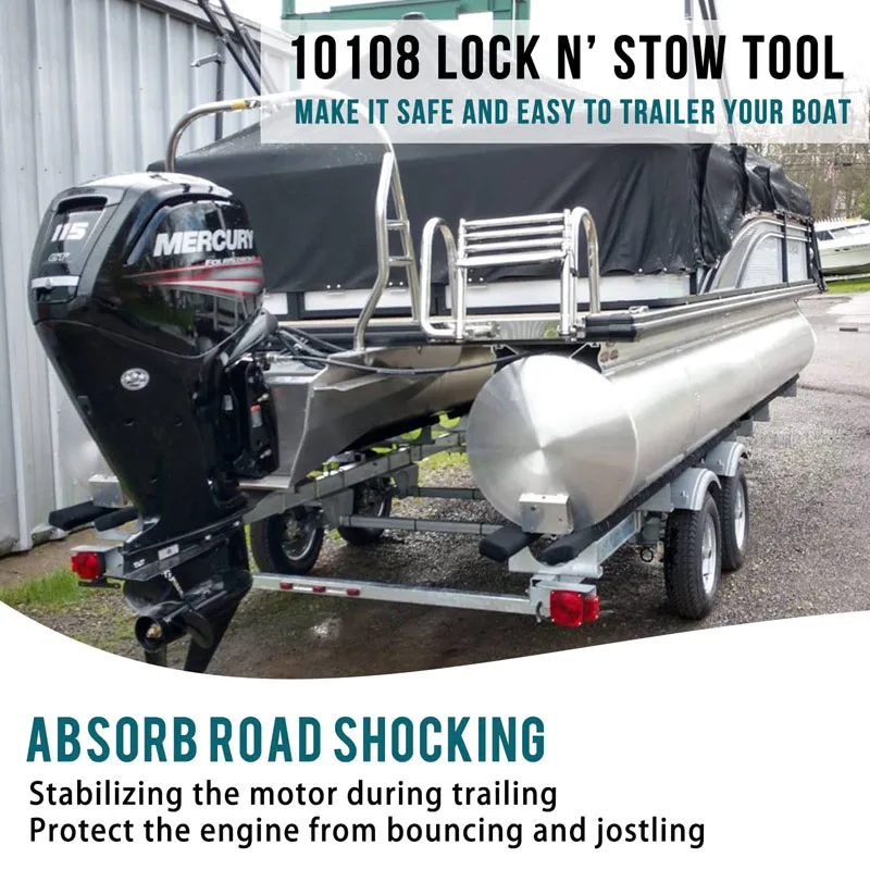 10108 Lock N' Stow Outboard Transom Saver Fits for Mercury 135/150/175 OptiMax and for Mercury 4 Stroke 75HP - 200HP EFI Engines enlarge
