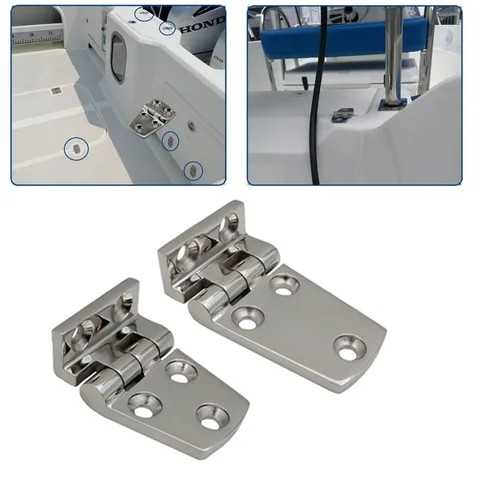 38x54/38x66 мм морская петля для двери лодки из нержавеющей стали 316, короткая боковая дверная петля для яхты, лодки, автофургона, морская дверная петля