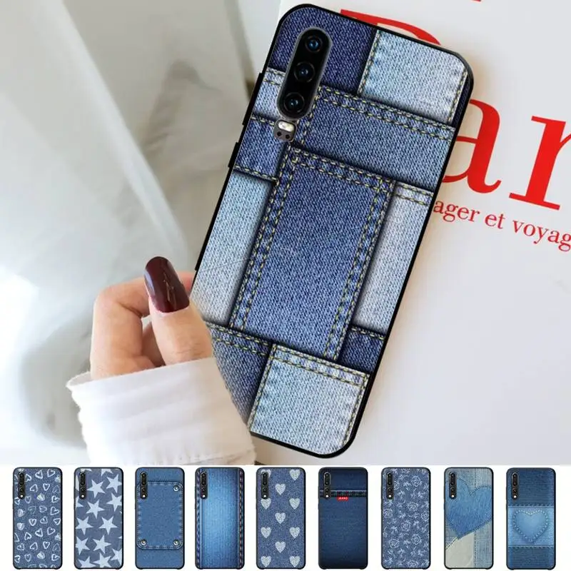 

Jeans printed Phone Case for Huawei P30 40 20 10 8 9 lite pro plus Psmart2019