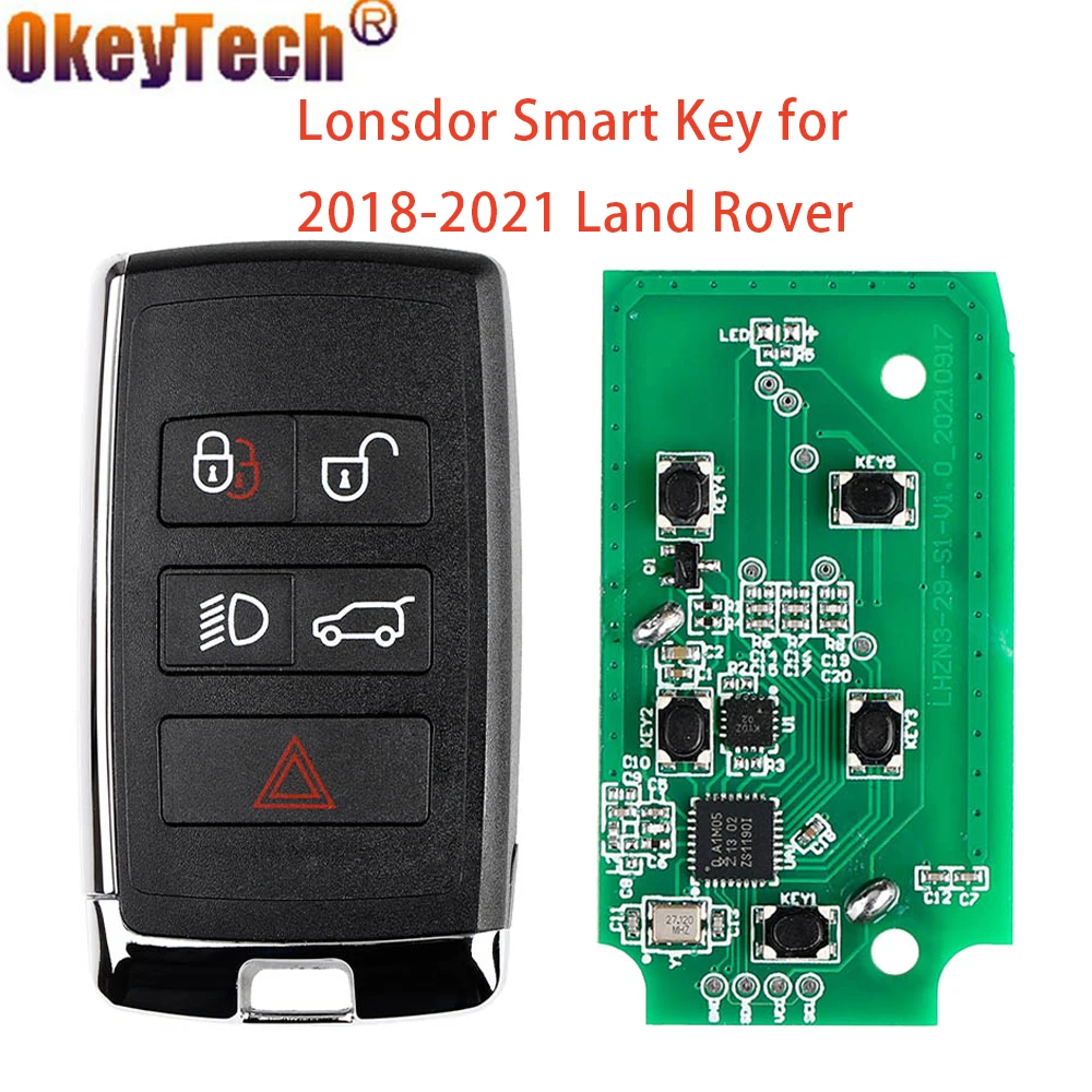 Lonsdor смарт-ключ для Land Rover/Jaguar 2018-2021 МГц с поддержкой корпуса ключа серии K518