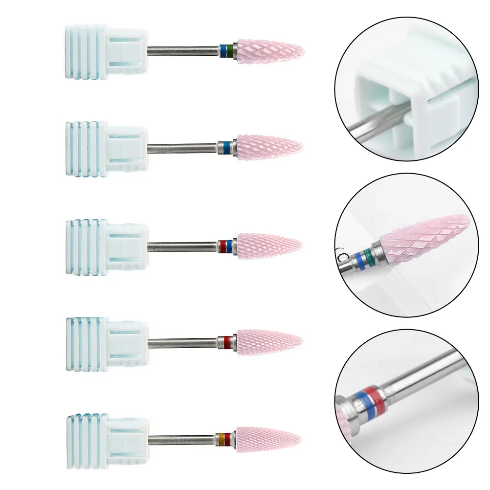 

Nail Drill Bits Head Grindingreplacement Heads Bit Grinders Salon Polishing Manicure Ceramic File Sanding