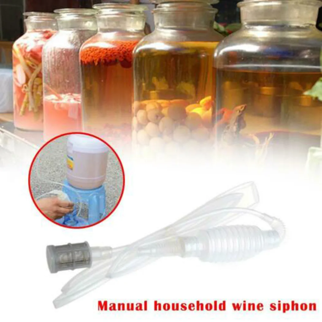 1Pcs Home Brew Syphon Pipe Hose For Wine Making Filter Food Tool Accessories Hand Transfer Pump Beer Siphon | Дом и сад