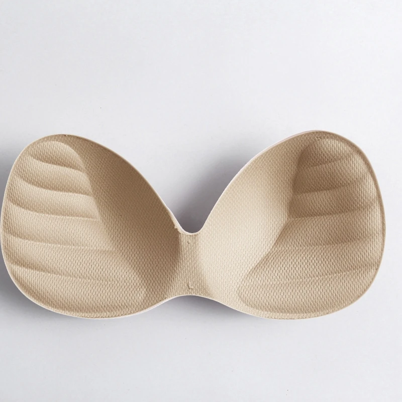 

Women Push Up Sponge Bra Inserts Macaron Candy Color Thicken Breast Pad Bikini Swimsuit Bralette Replacement Accessories L21E