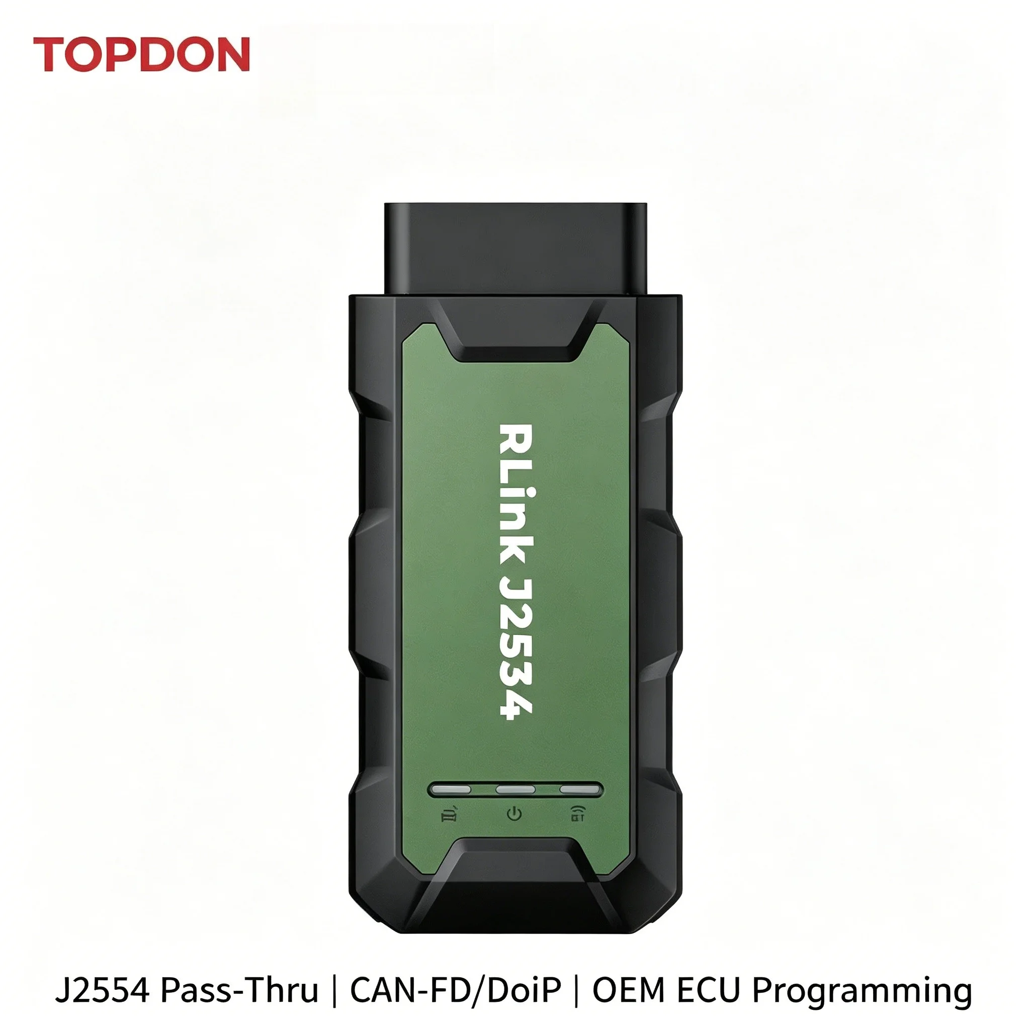 Фото Диагностический инструмент TOPDON RLink J2534 Pass Thru Programmer CAN FD DoIP для программирования и кодирования ЭБУ, адаптер для всех автомобилей