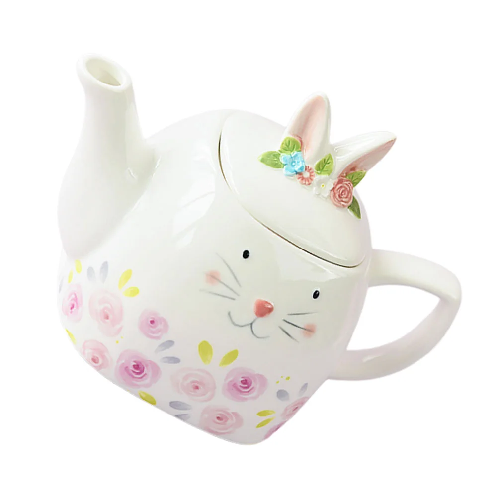 

Kettle Flower Embossed Teapot Heat-Resistant Teapot Coffee Pot Tea Kettle for Home Dormitory