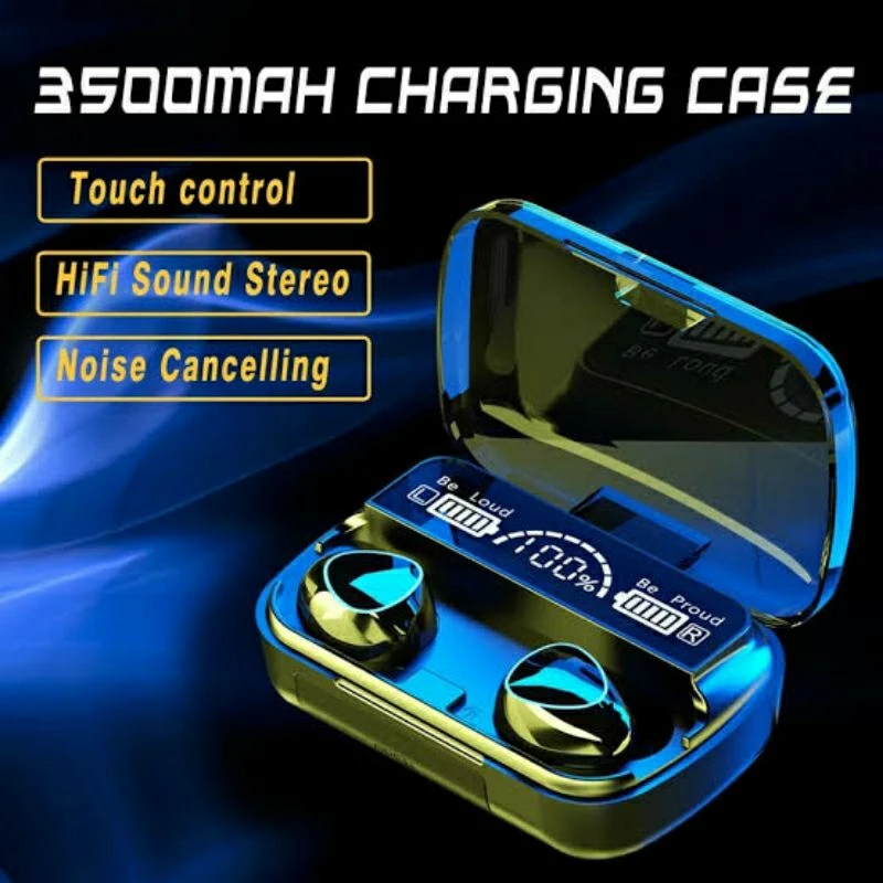 M10 TWS Fone Bluetooth наушники с микрофоном, наушники-вкладыши 3000 мАч, зарядное устройство, беспроводные наушники, беспроводная гарнитура Bluetooth с дисплеем