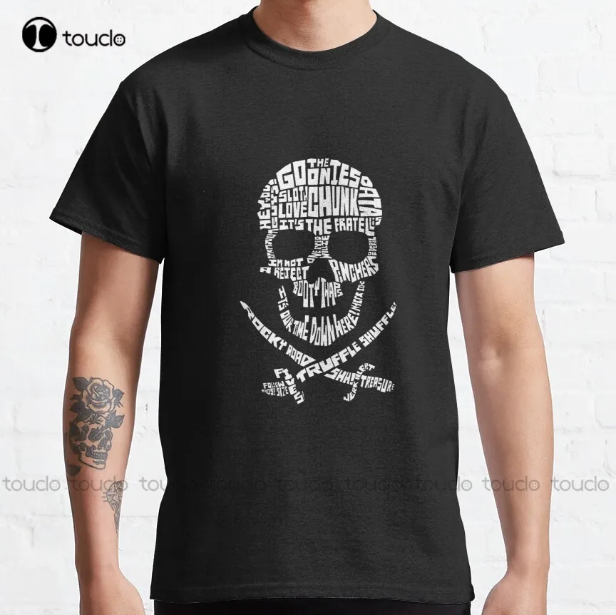 

The Goonies - Skull Quotes Classic T-Shirt Girls Shirts Cotton Outdoor Simple Vintag Casual T-Shirt Harajuku Streetwear Xs-5Xl