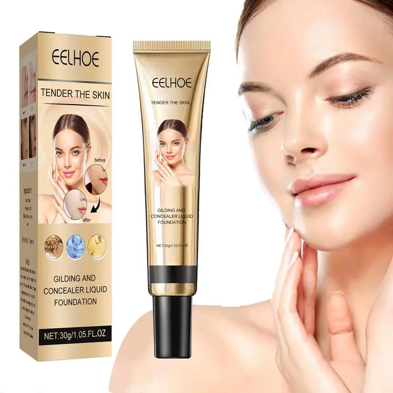 

Sdotter Concealer Liquid Foundation Matte Concealer Foundation Cream Soft Lightweight Full Coverage Foundation 24 Hours Wear Con