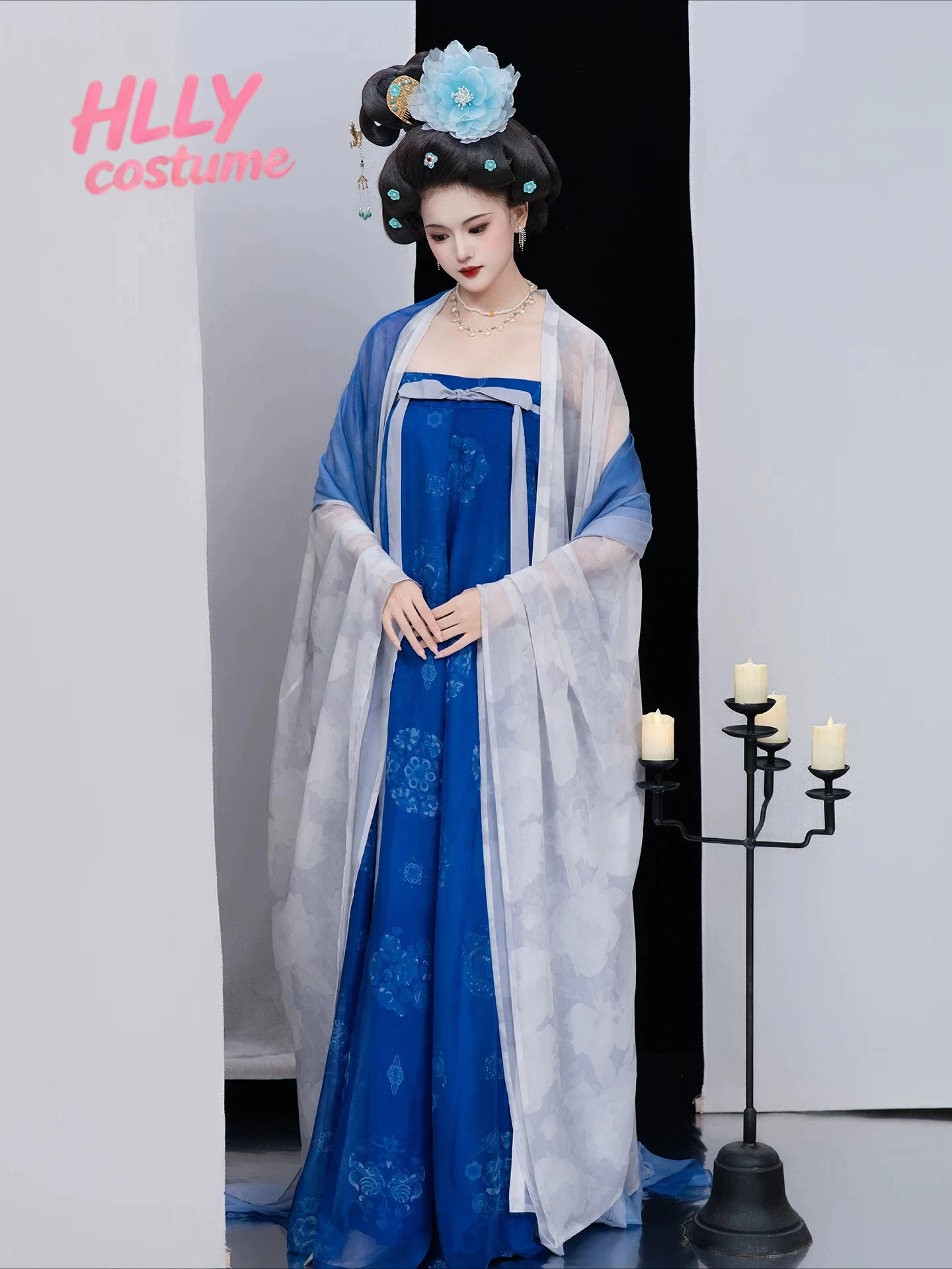 Фото Комплект для фотосессии Feixue Tang Style Restoration: приталенный бюстье-руцюнь с широкими рукавами в стиле Pibo для молодых девушек, весна-лето, повседневная одежда №3
