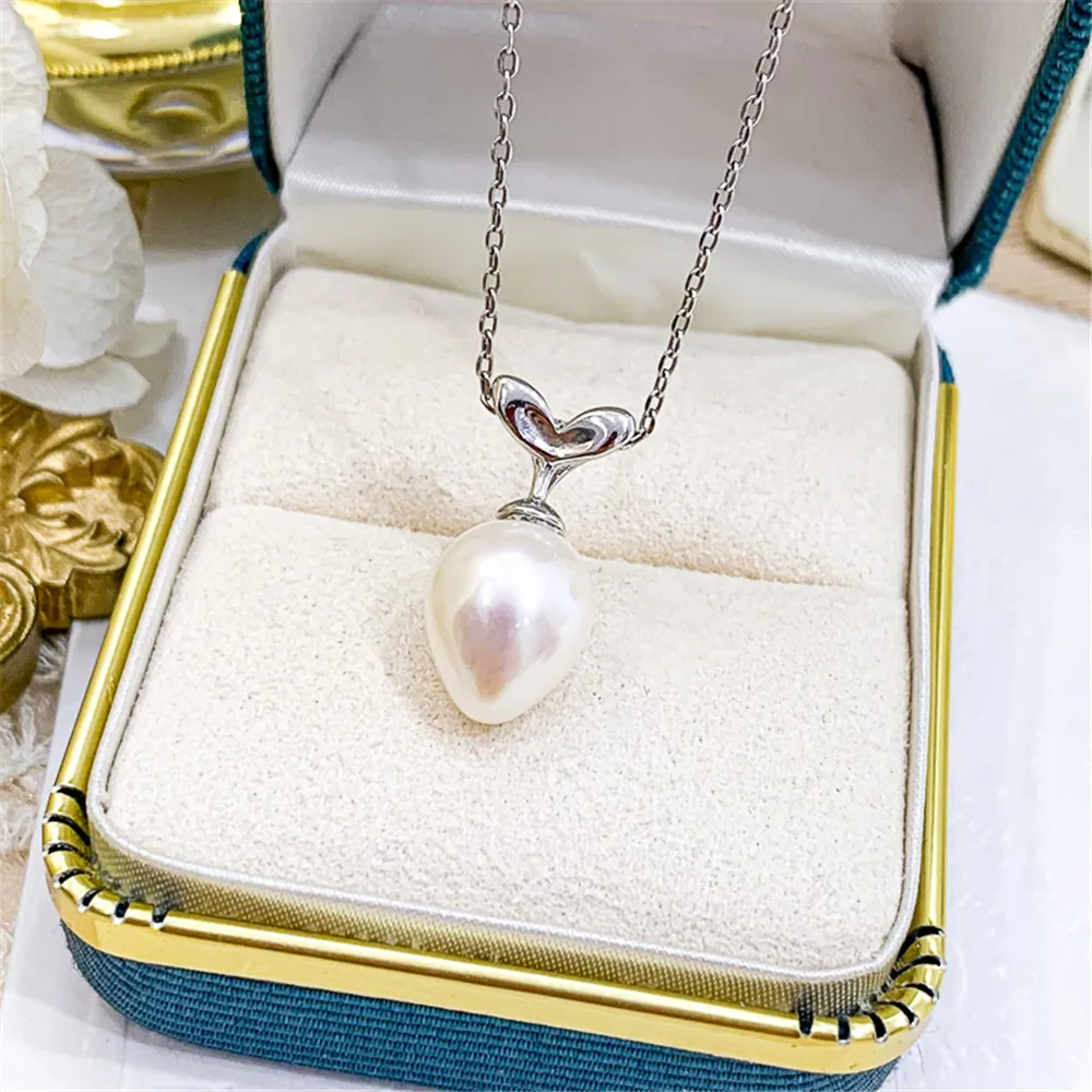 

DIY жемчужные Аксессуары S925 Стерлинговое серебро подвеска пустой держатель K золото редис Нефритовый камень ожерелье кулон с 8-10 мм Овальные Бусины