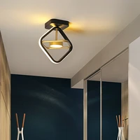 post modern black gold led ceiling light for living room dining room bedroom fixture led chandelier lamp corridor hallway lustre