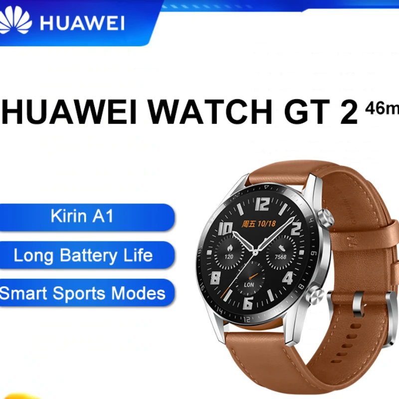 

Смарт-часы Huawei GT 2 мужские с Amoled-дисплеем, 454*454
