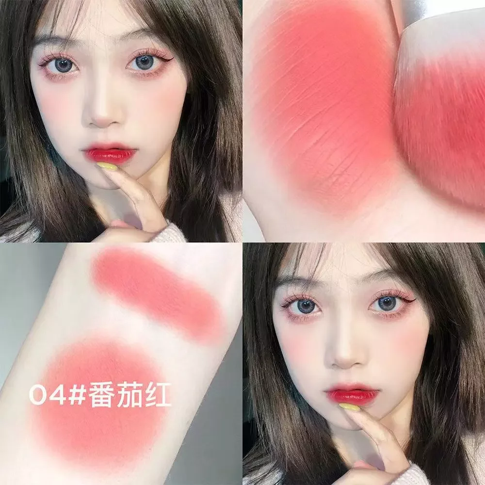 

6 Colors Blush Makeup Palette Mineral Powder Red Rouge Lasting Natural Cheek Tint Brown Peach Pink Blush Cosmetic