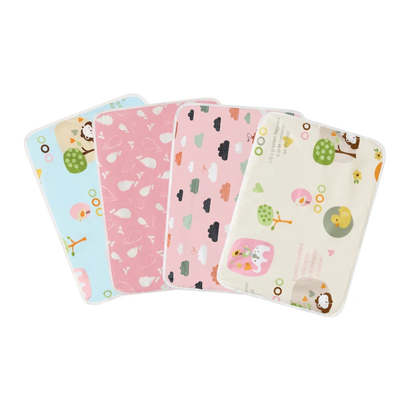

1PCS 50x70cm Baby Waterproof Diaper Changing Urine Absorbent Mat Baby Nappy Changing Pad Soft Reusable Washable Mattress Pad