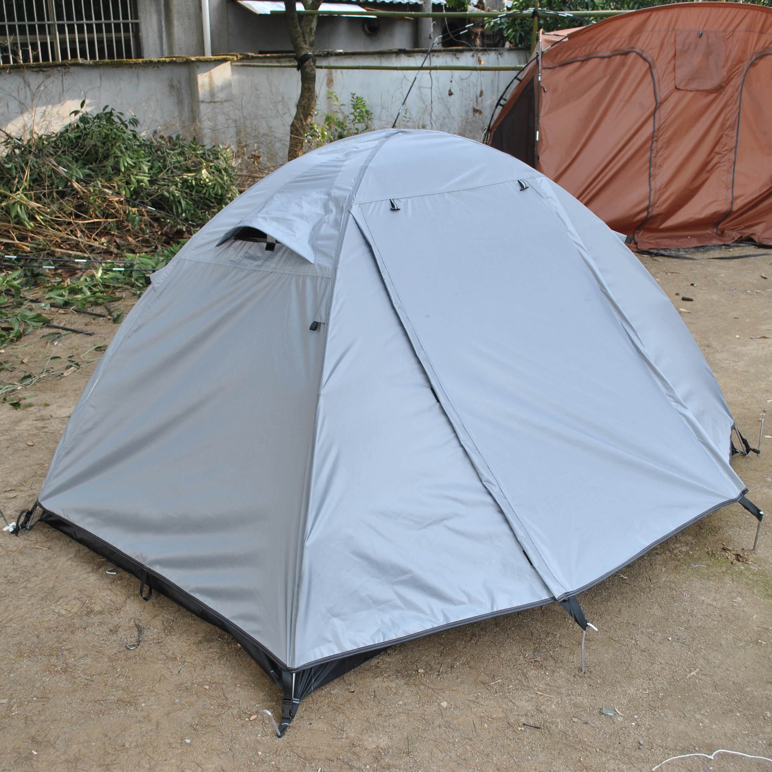Прочная 4-сезонная палатка для 2 человек солнцезащитная с рюкзаком кемпинга CZX-745