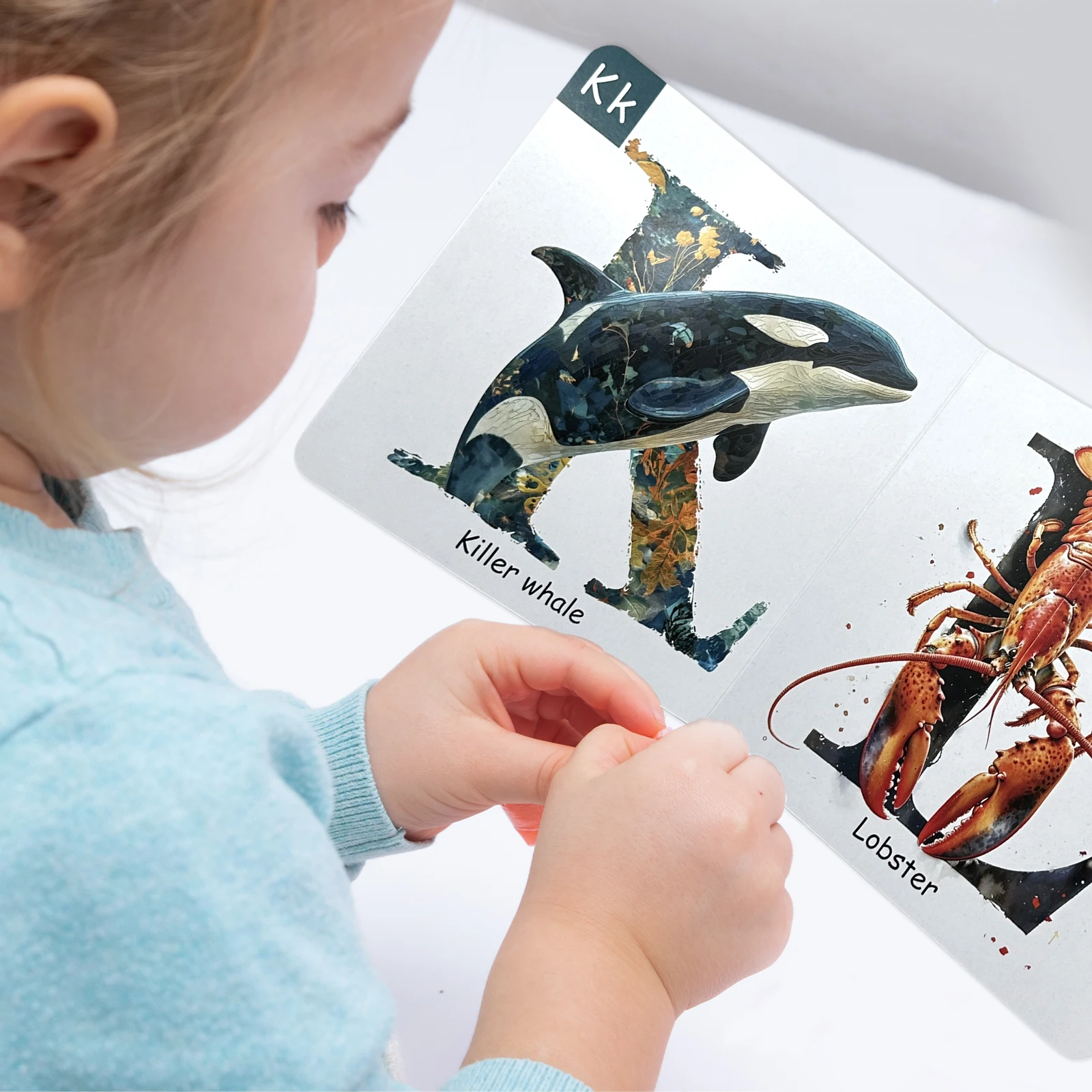 Обучающая книга с английским алфавитом для детей от 3 до 6 лет