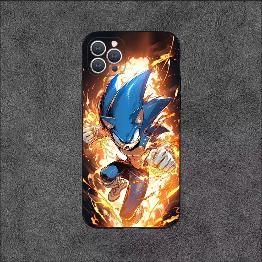 Чехол для телефона S-Sonic The H-Hedgehog iPhone 15 14 13 12 11 Plus Pro Max XS XR SE Mini 8 7 мягкий силиконовый