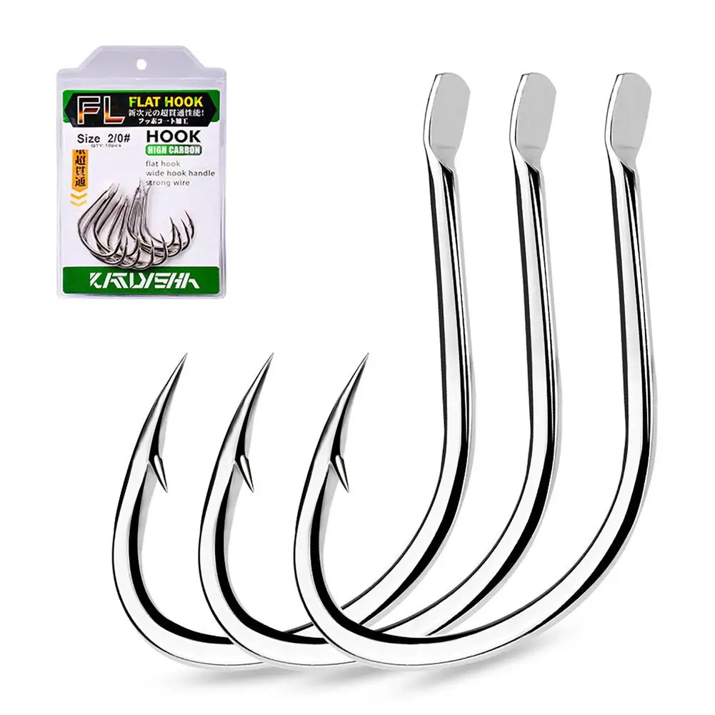 

Anti-corrosion 10pcs Lure Sea Fishing Hooks Thickened High Carbon Steel Fishhooks With Barbs Fishing Tackle