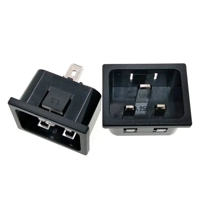 Штепсельная Вилка IEC C20 с панельным креплением промышленный входной разъем