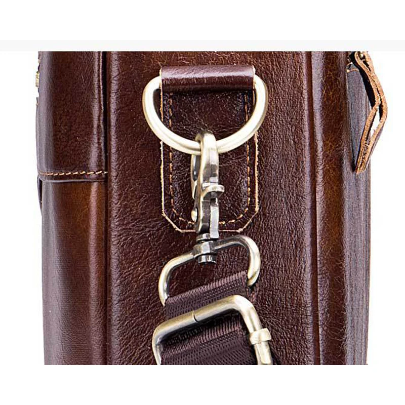 Genuine Leather Men's Briefcase Business Computer Bag Saco Dos Homens Fashion Messenger Shoulder Bag Postman Male Handbags