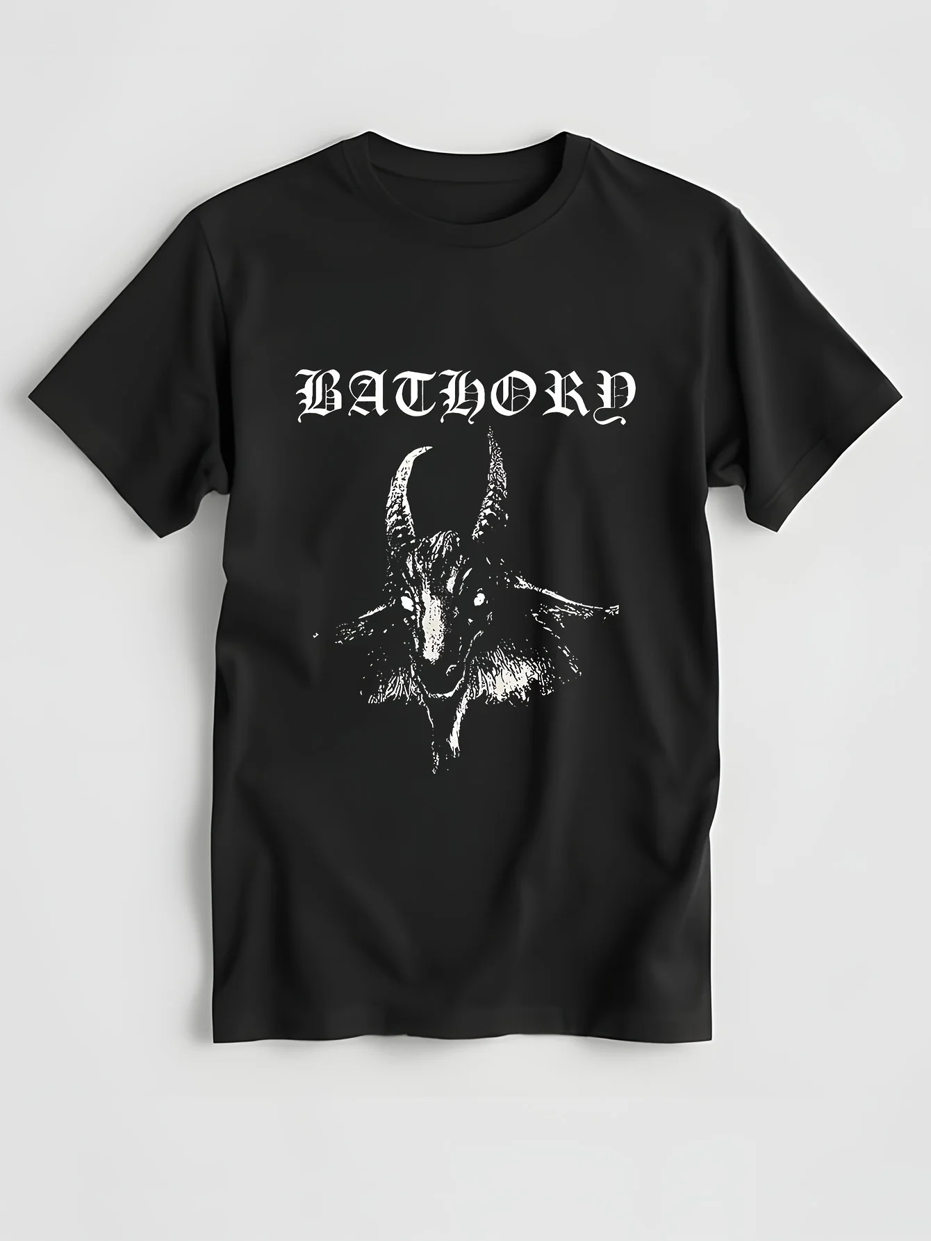 Новая рубашка с логотипом козла для ванной комнаты Pentagram Black Metal Album (SML-2XL) badhmerch