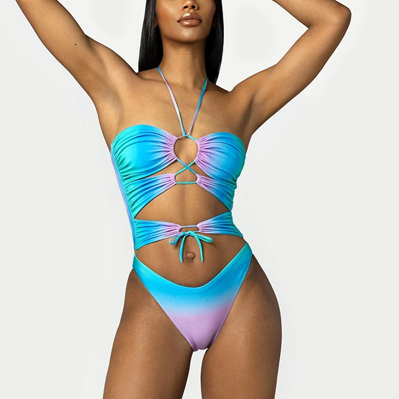 

Swimsuit Female Beautiful Women's Clothing Trend 2023 Girls Bikinis Set Summer Clothes One Piece Push Up Separate Fashion