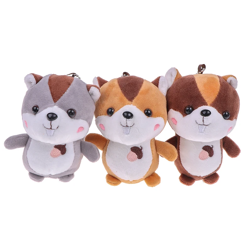 Мини-белка плюшевая игрушка украшения большой хвост белка орнамент брелок