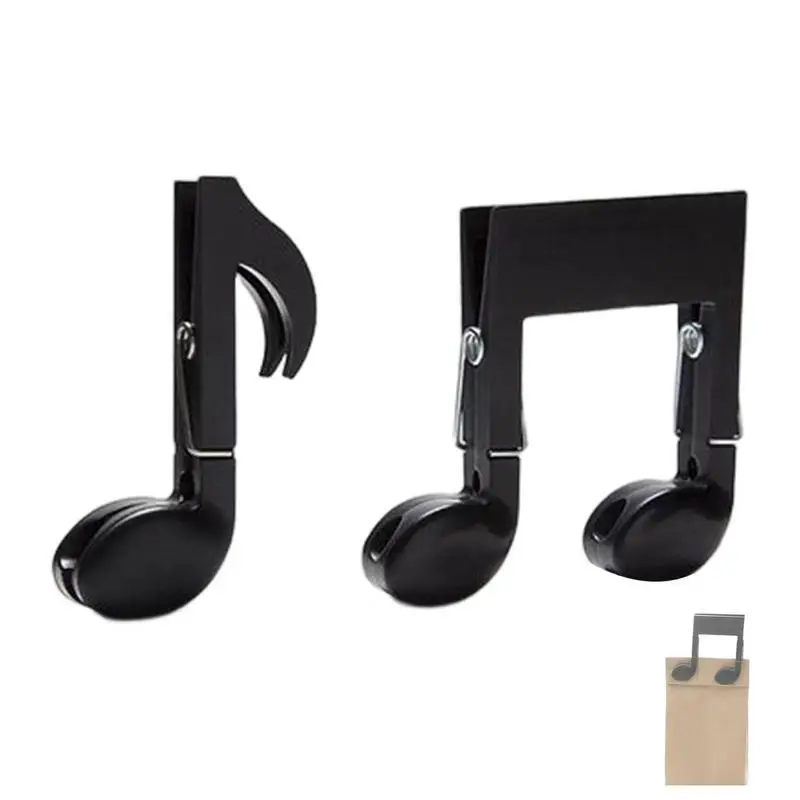 

Note Clip Music Notation Clips 2pcs/set Note Shaped Book Page Holder Music Notes Paper Clips Book Clip Sheet Clips Stationery