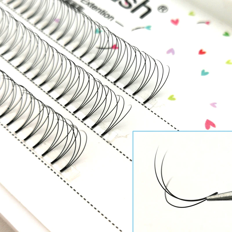 ресницы для наращивания Готовые вееры ресниц 0 10 C/D индивидуальные широкие объема